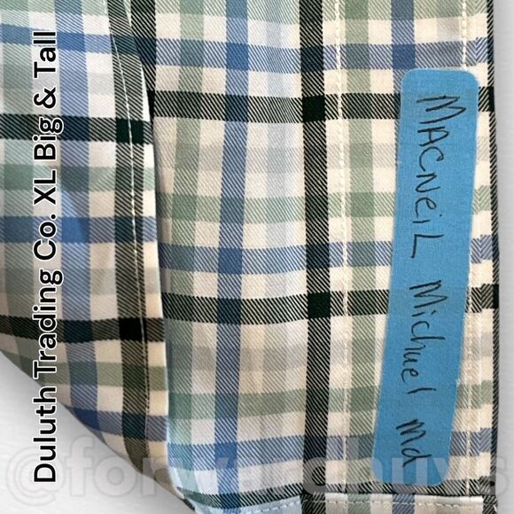 Duluth Trading Co. Men’s X-Large Tall Button Down Dress Shirt - Picture 9 of 10